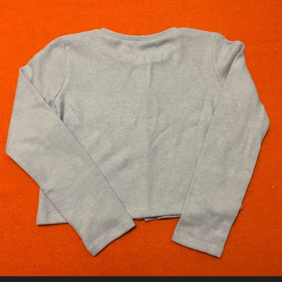 Zara blue long sleeve round neck soft cardigan NWT - Picture 9 of 10